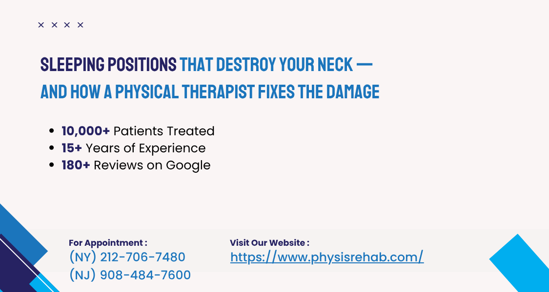 Sleeping Positions That Destroy Your Neck — and How a Physical Therapist Fixes the Damage